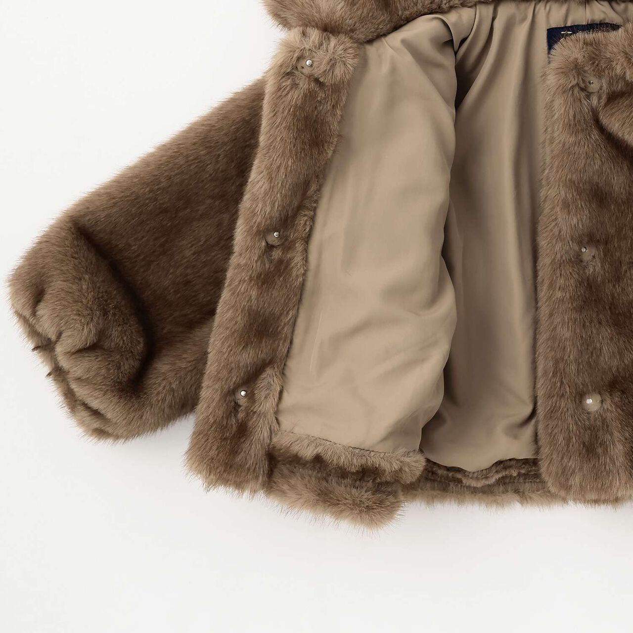 [Link] Faux Fur Jacket,Ivory, large image number 14