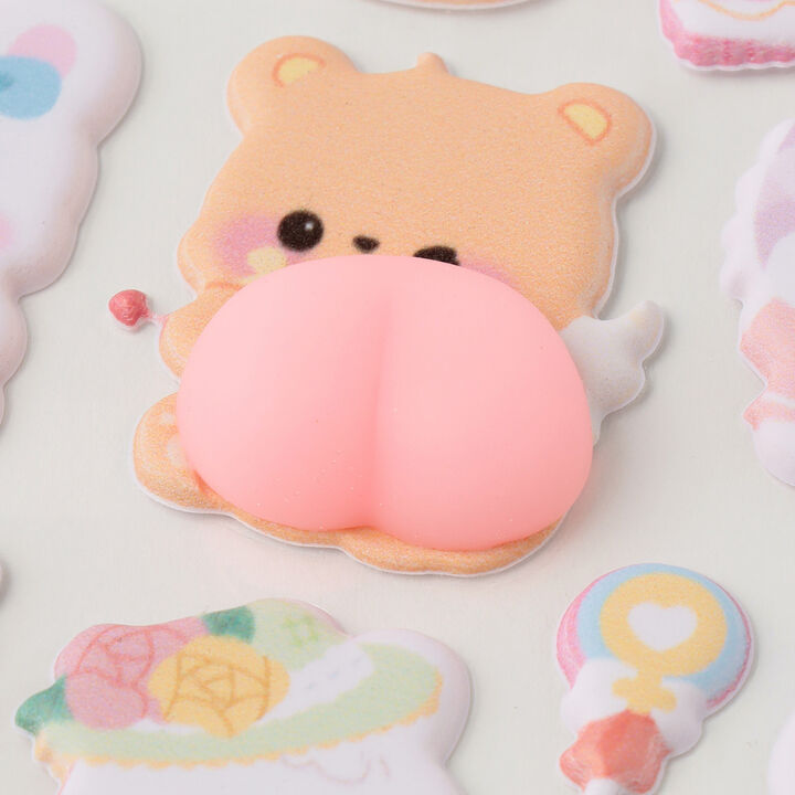 Animal Tail Stickers,Peach, medium image number 3