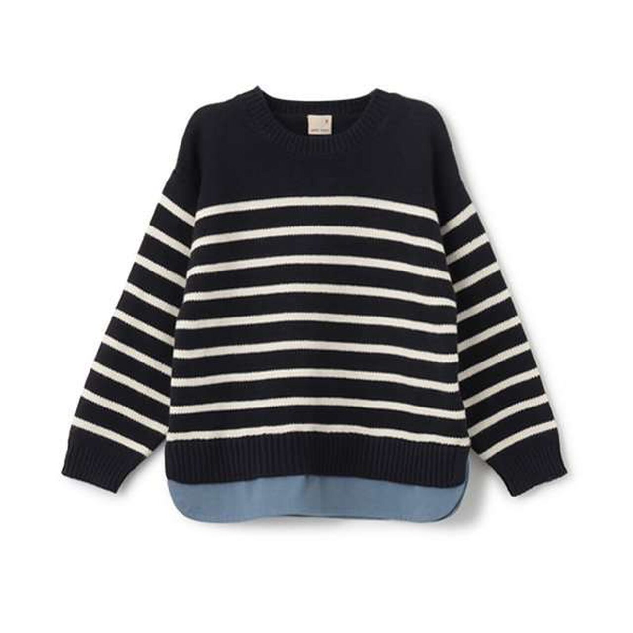 Washable Striped Knit,Light green, large image number 19