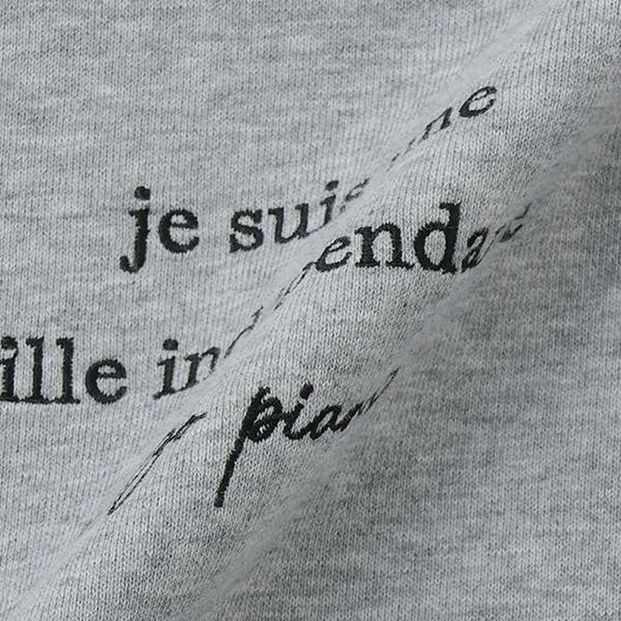 Sweatshirt with Shoulder Ribbons and Necklace,Black, large image number 4