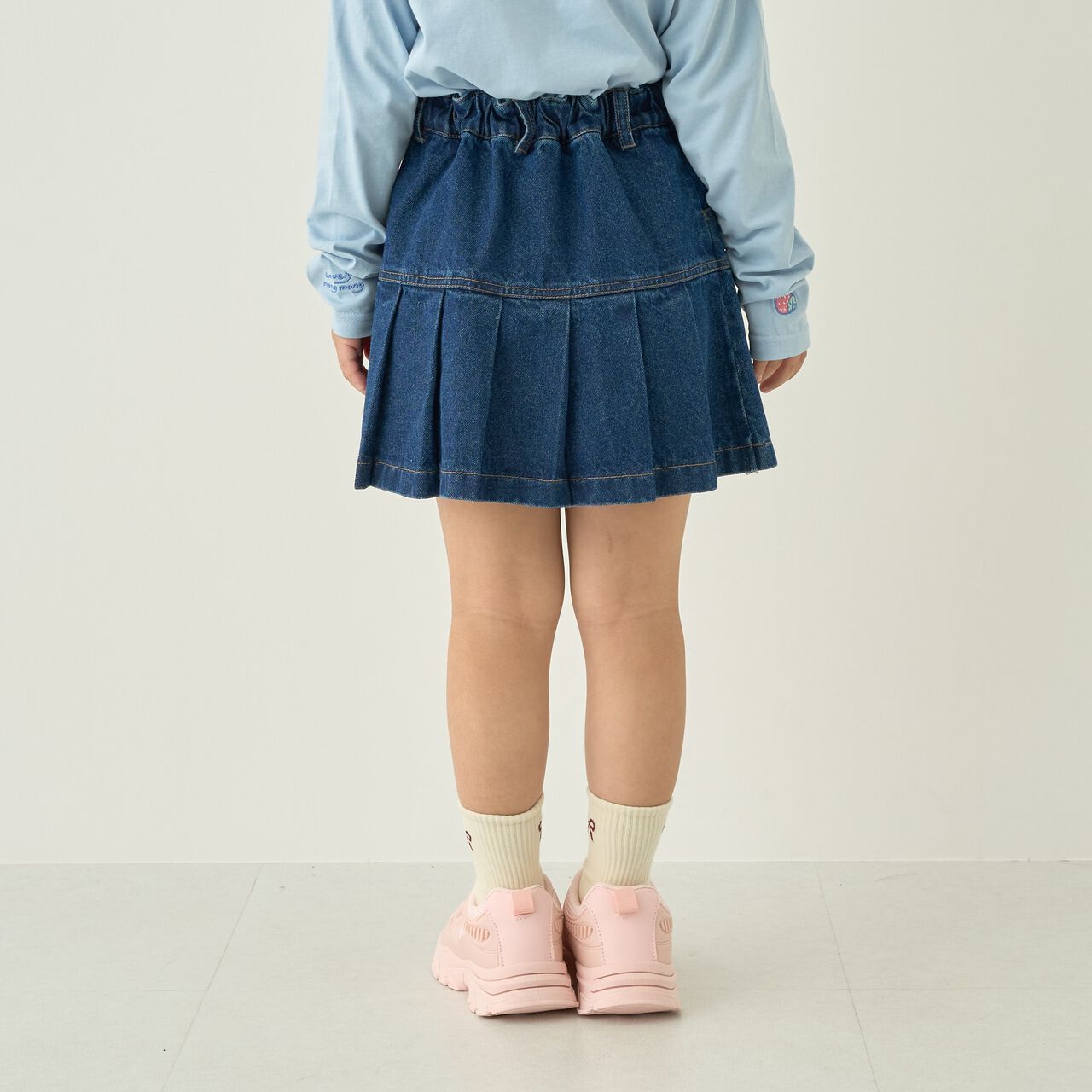 [With Inner Shorts/Secure] Pleated Skirt &ndash; Recommended for School,Blue, large image number 2