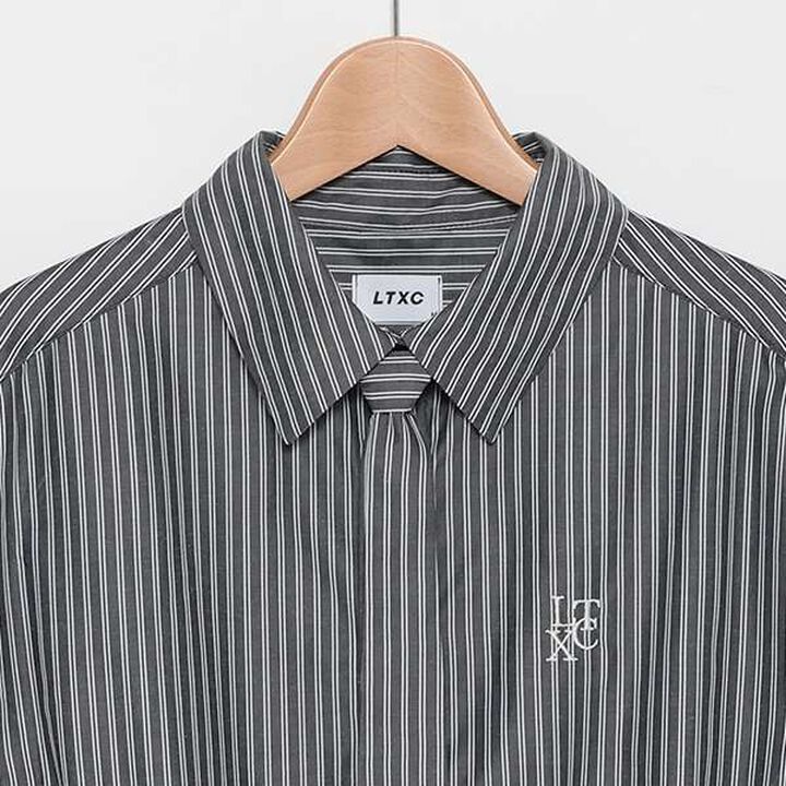 LTXC - Shirt One-Piece Dress with Tie,Black, medium image number 8