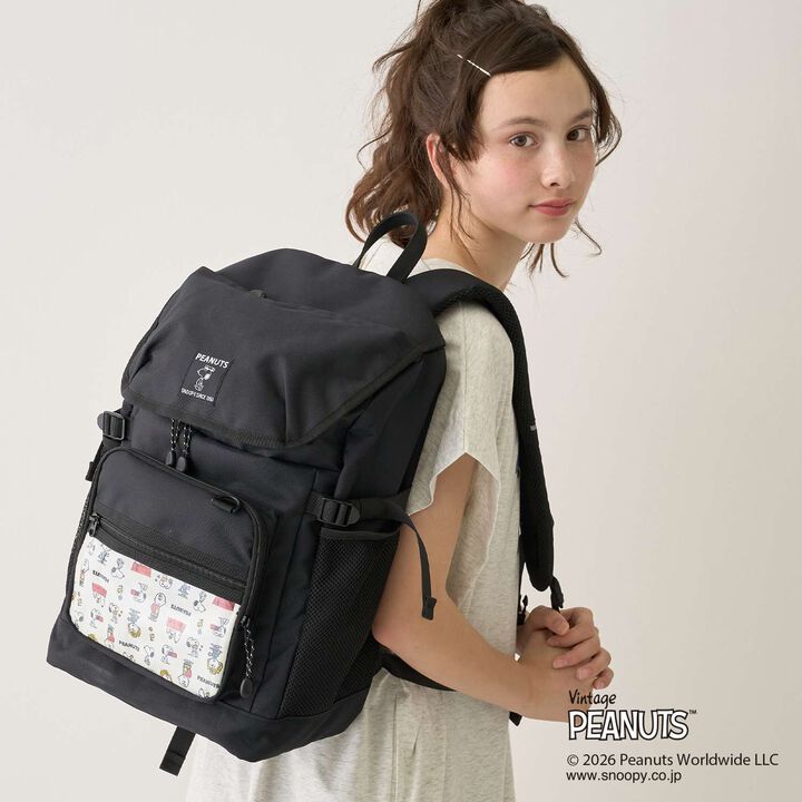 [PEANUTS] Bucket-Style Backpack (Approx. 24.5L),, medium