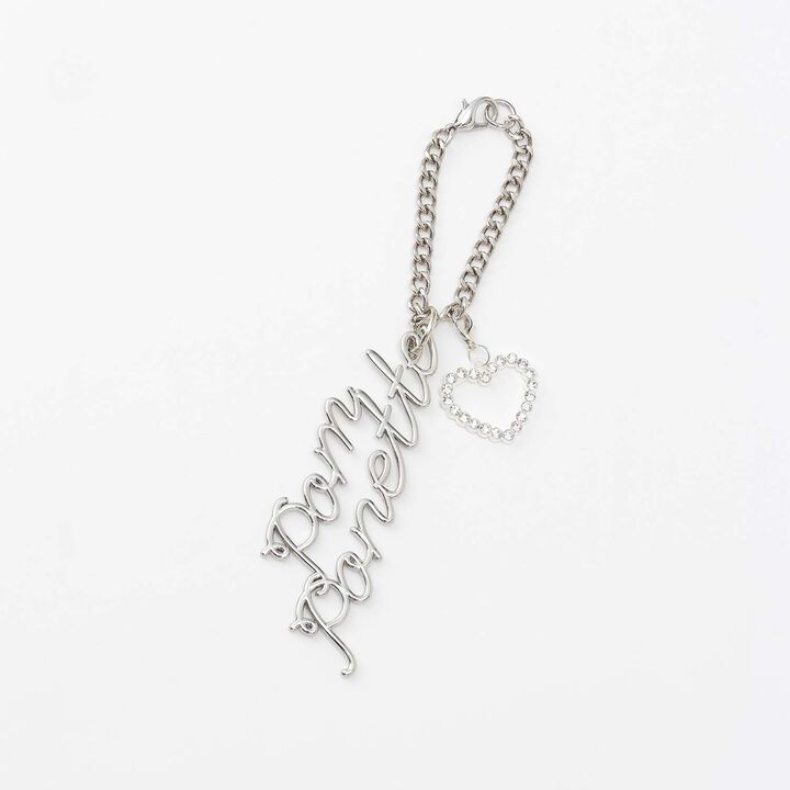 Boa Shoulder Bag with Charm,Ivory, medium image number 8