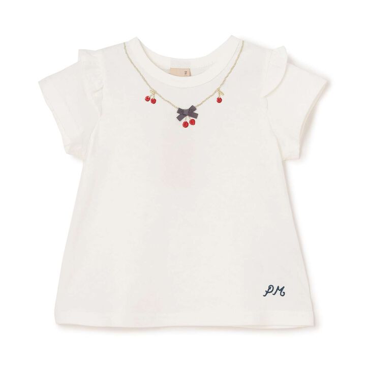 Affordable Girls Short Sleeve T-Shirt,Off white, medium image number 8