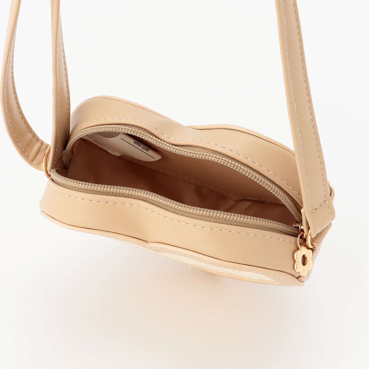 Heart Small Shoulder Bag,Black, large image number 8