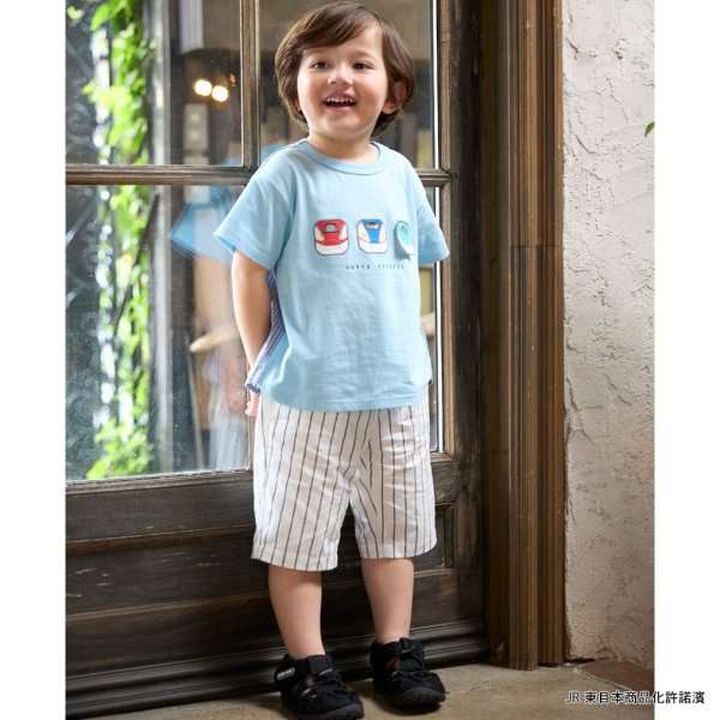 [Shinkansen] Assorted Patch Short Sleeve T-Shirt,Mocha tea, medium image number 4