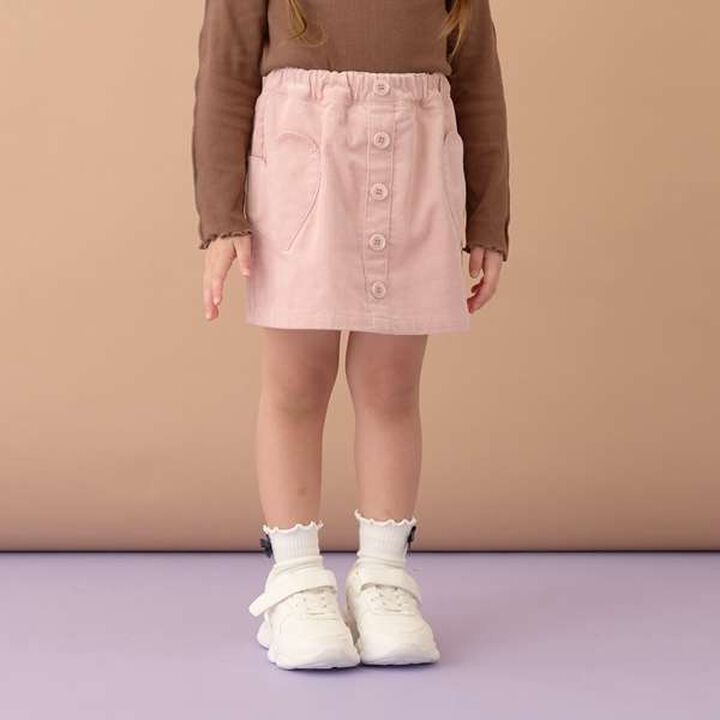 Heart Pocket Corduroy Skirt Pants,Moss green, medium image number 21