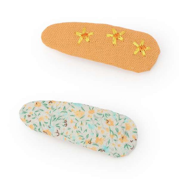 Embroidered Hairpin [L],Orange, medium image number 0