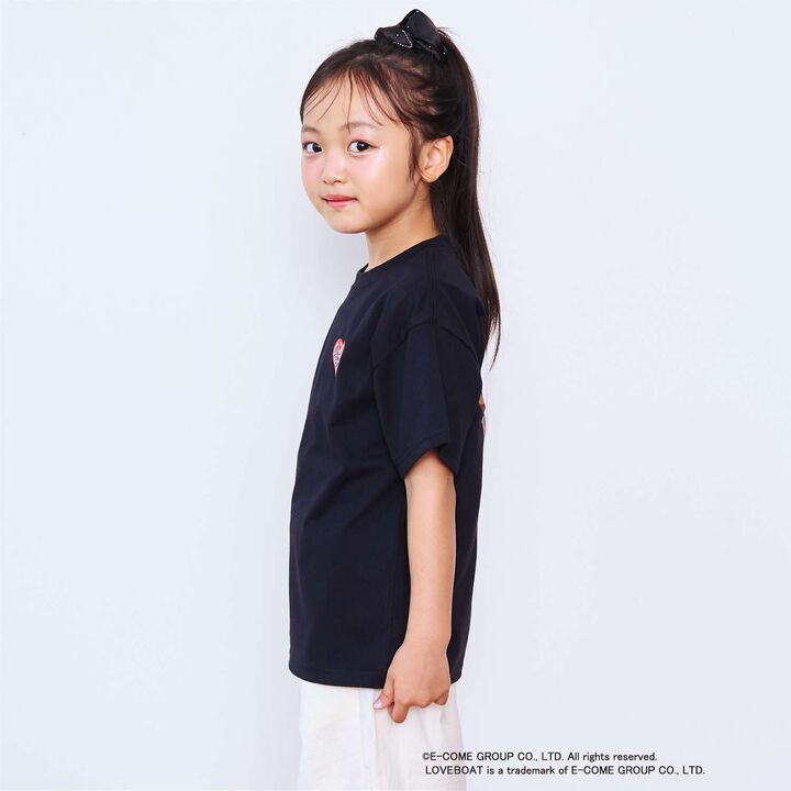 [Parent-Child Matching] LOVEBOAT Loose T-Shirt,Black, medium image number 1