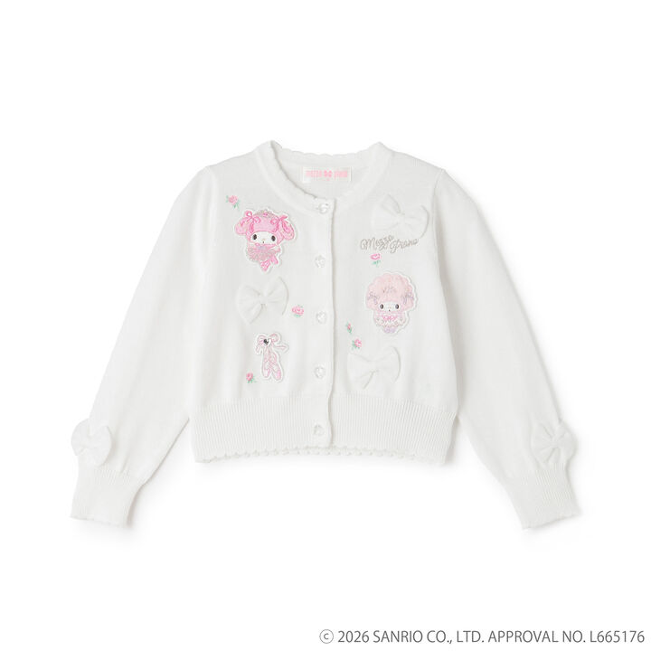 [My Melody/My Sweet Piano] 開襟衫,米白色, medium image number 0
