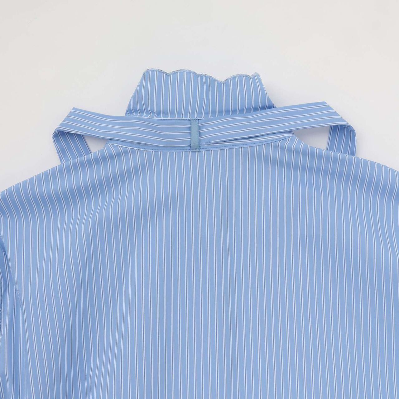 Lace Collar Bow Tie Blouse,White, large image number 3