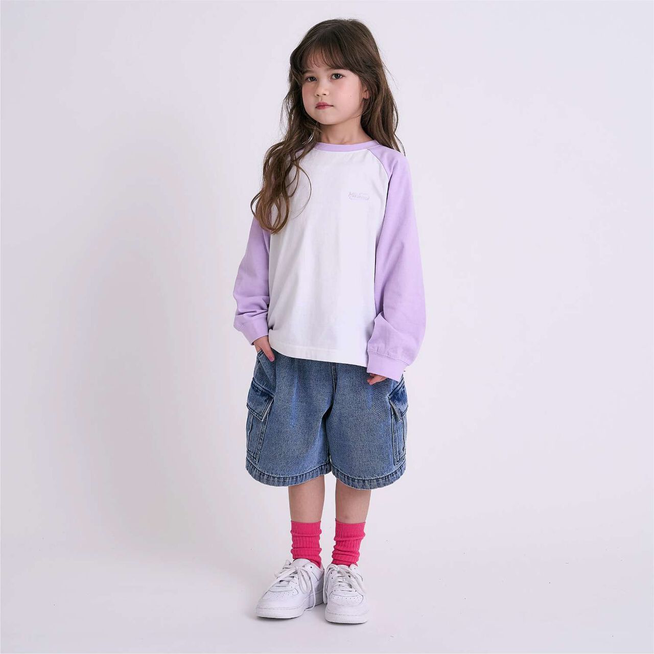 Denim Half Pants,Blue, large image number 2