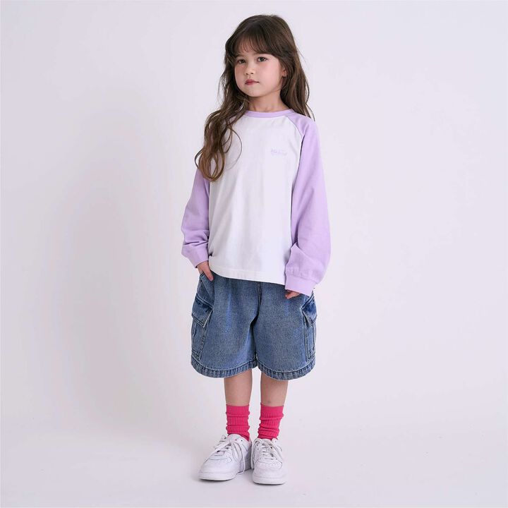 Denim Half Pants,Blue, medium image number 2