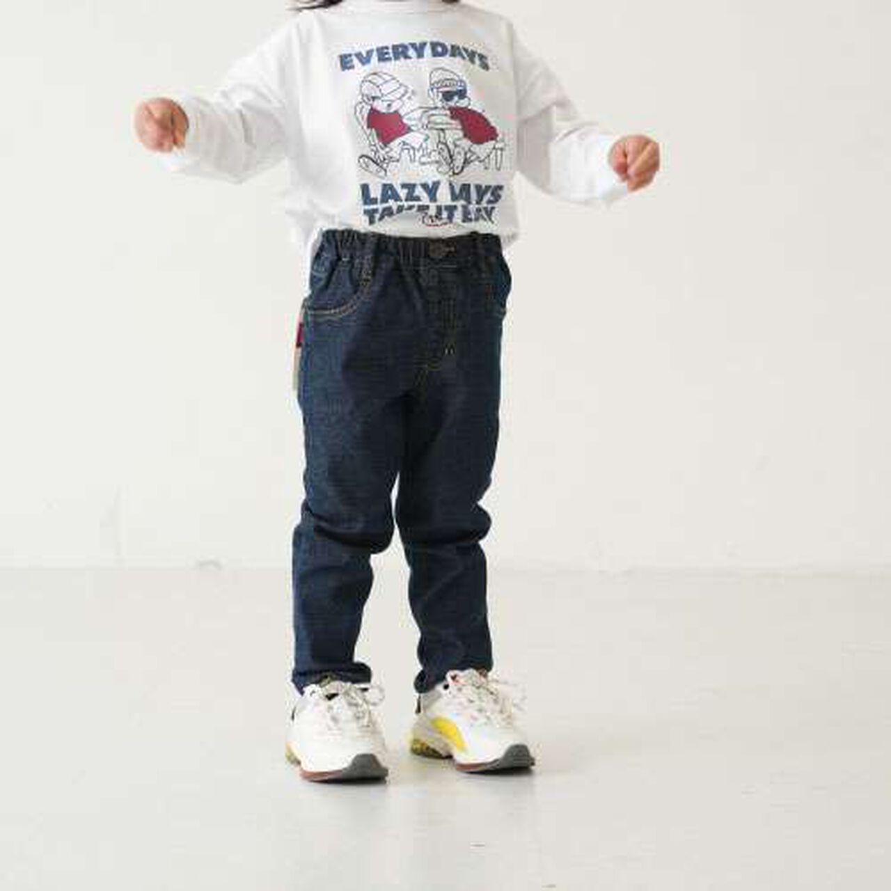 Stretch Denim Slim Pants,Blue, large image number 12