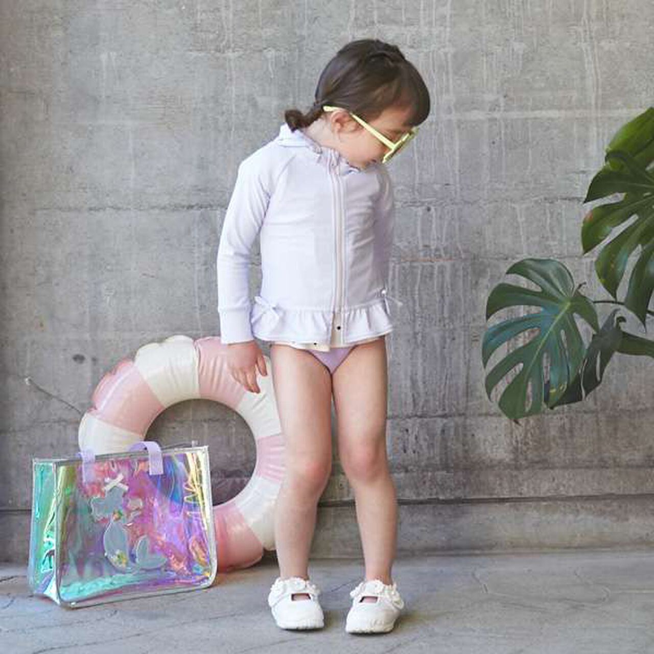 [SWIM] Ruffle Rash Guard,Light pink, large image number 17