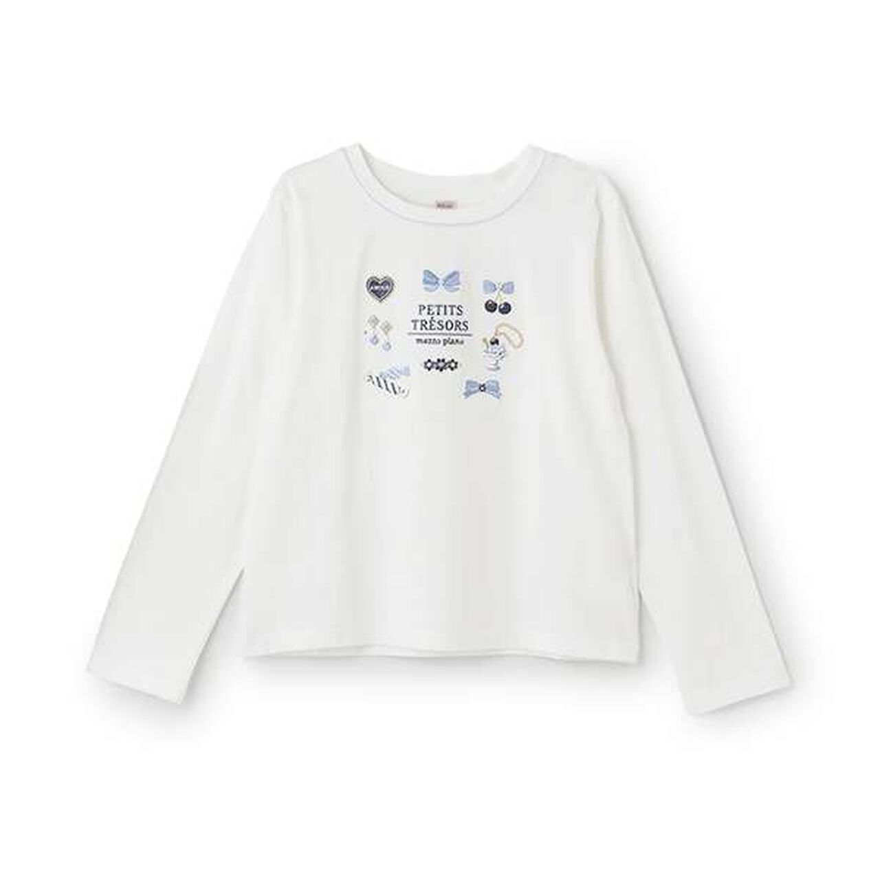 Antibacterial Deodorant Accessory Motif Long-Sleeve T-Shirt,Off white, large image number 0