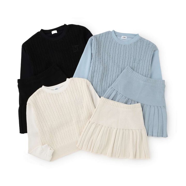 [Washable] Knit Set-Up,Sax blue, medium image number 10