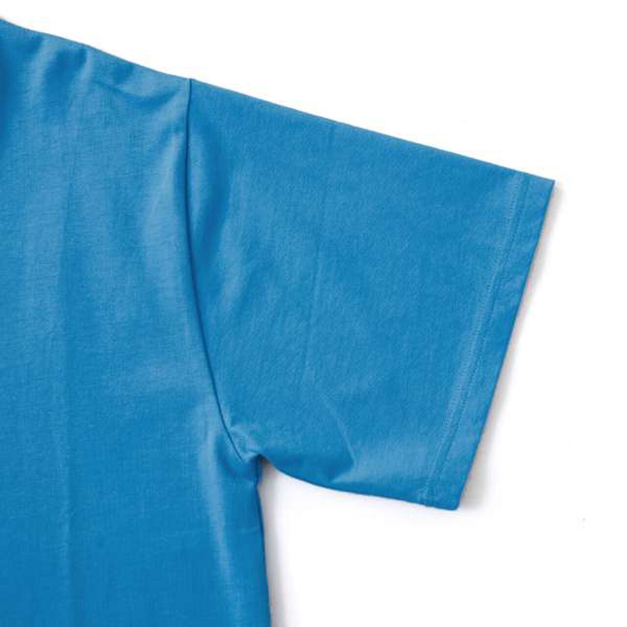 Back Photo Print Short Sleeve T-Shirt,Blue, large image number 4