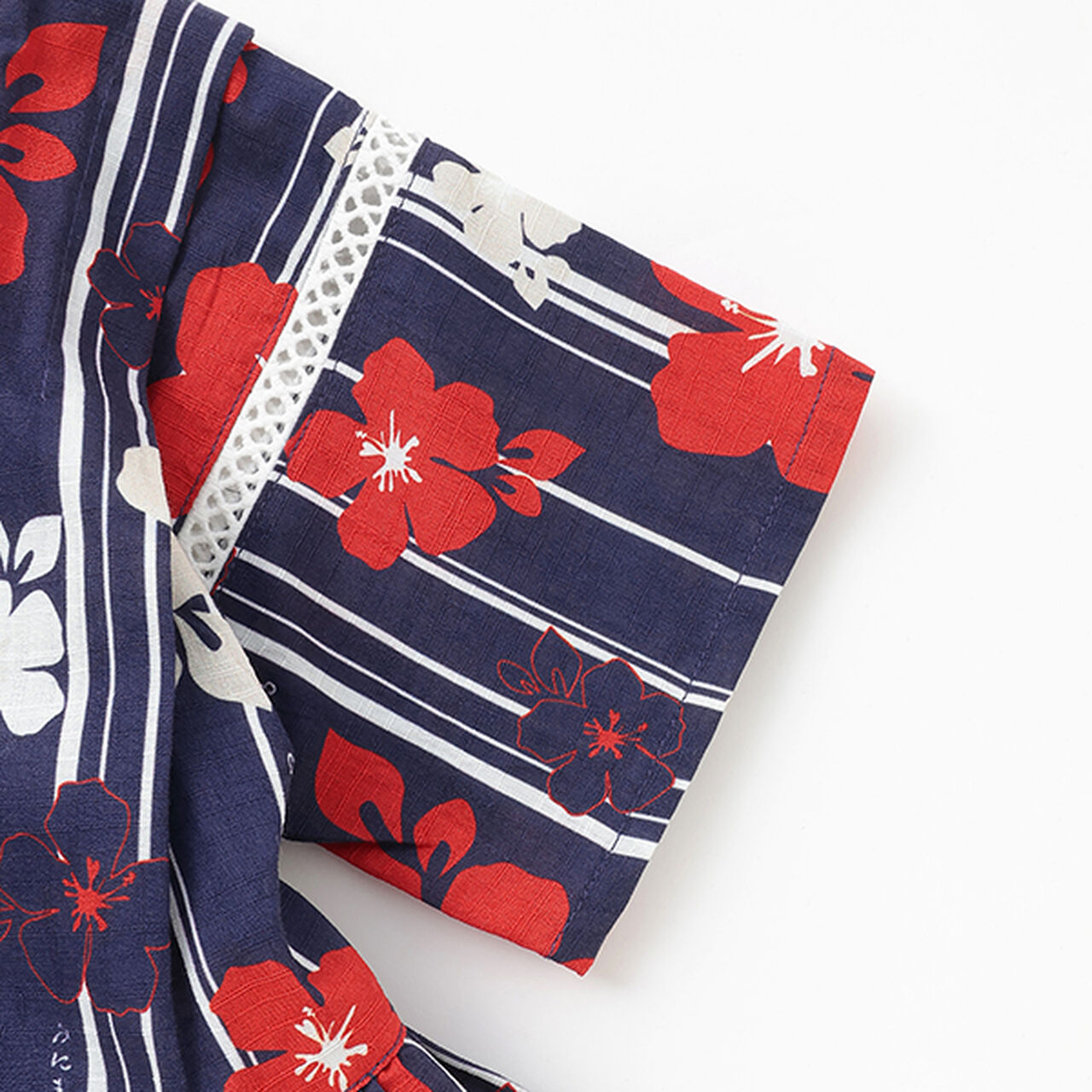 Assorted Frill GIRLS Jinbei,Red, large image number 4