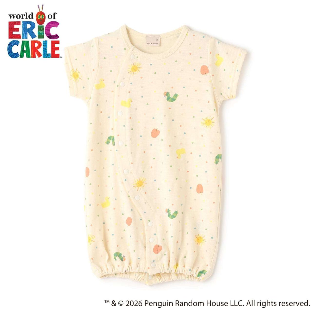 [Hungry Caterpillar] All-Over Pattern 2 WAY Overall,Off white, large image number 3