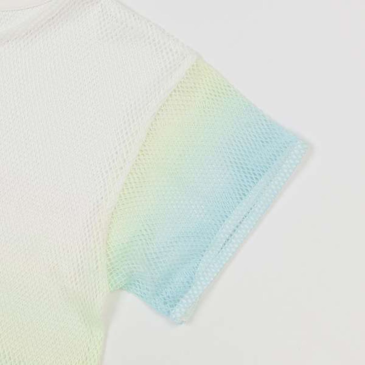 Gradient Mesh Layered T-Shirt,Mint, large image number 11