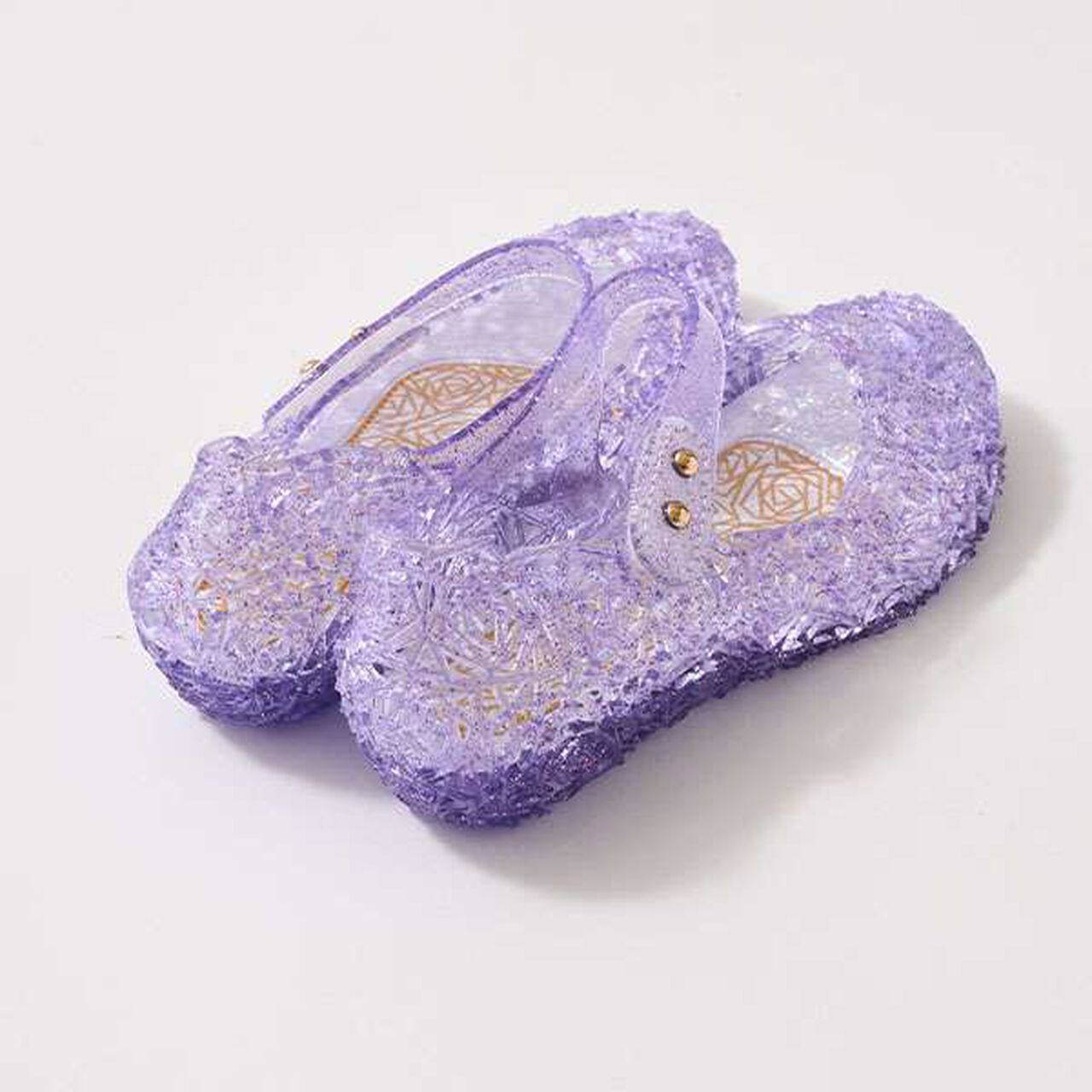 Clear Lame Rainbow One Strap Shoes,Pink, large image number 13