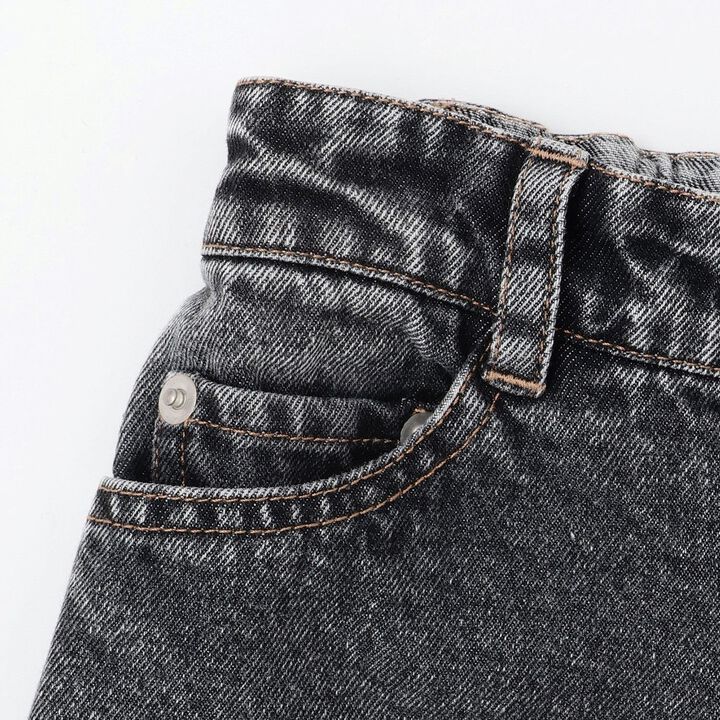 [LOVE DENIM] Loose Straight Pants,Black, medium image number 5