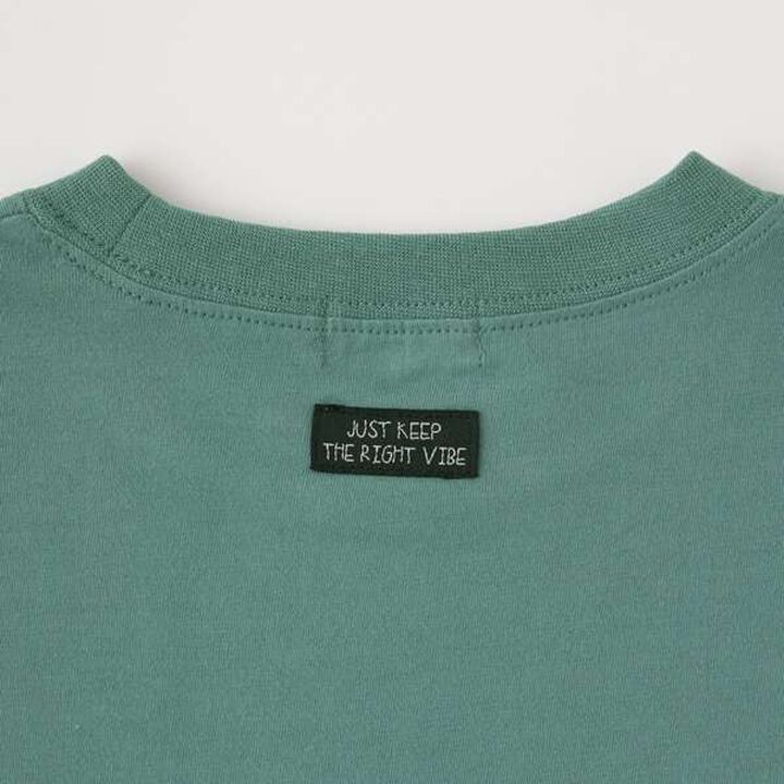 Non-Deforming Soft Cotton Hem Slit Simple Big T-Shirt,Charcoal gray, medium image number 14