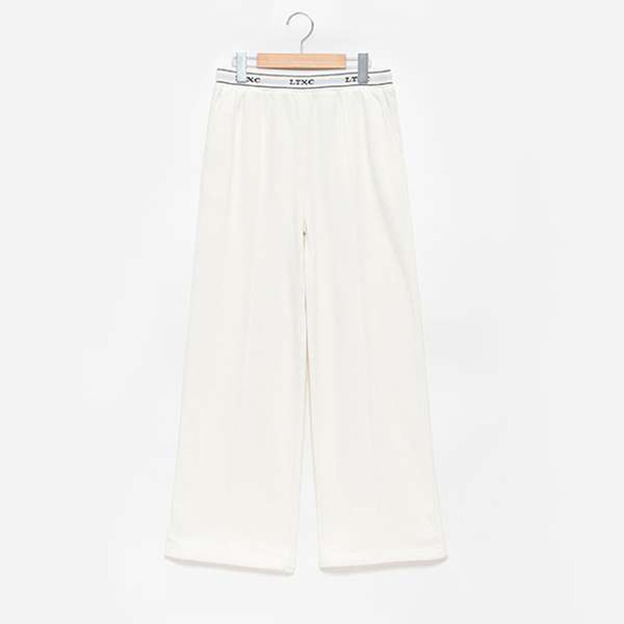 [LTXC] Quick-Dry Absorbent Waist Logo Sweatpants,Smoke white, large image number 3