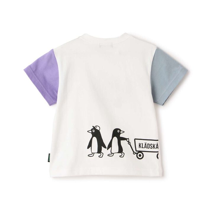 [Popular Item Restocked] [Not Available at Physical Stores] Penguin &times; Outdoor Wagon Short Sleeve T-Shirt,Light green, medium image number 1