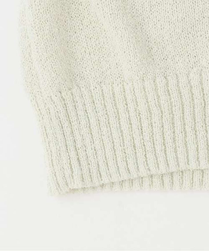 Jewel Logo Short-Sleeve Knitwear,Ivory, medium image number 12