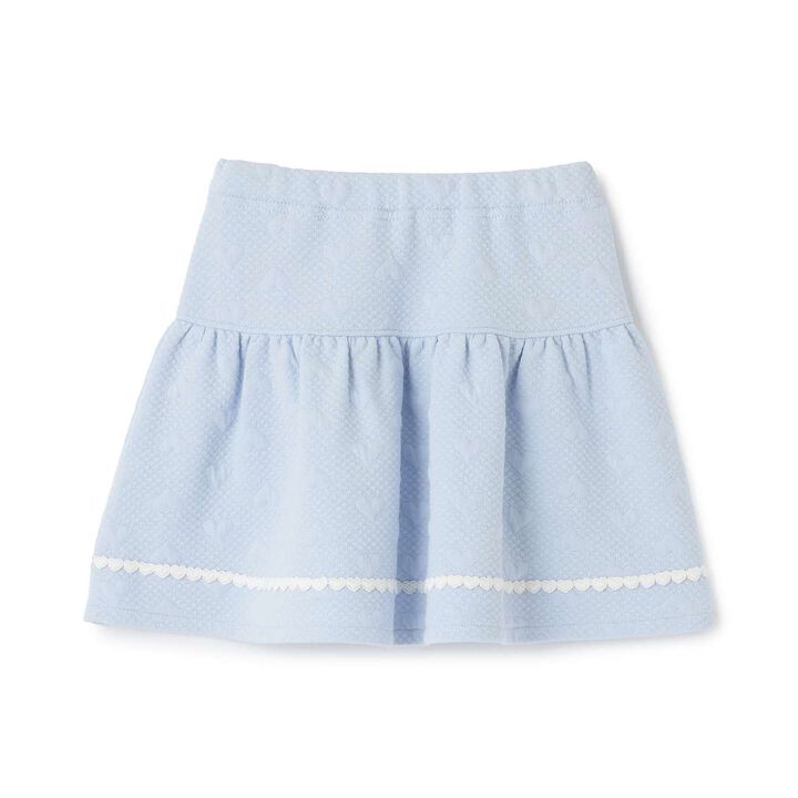 Heart Jacquard Skirt,Light pink, medium image number 1