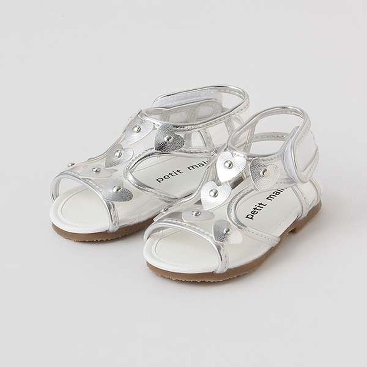 Clear Heart Sandals,Black, large image number 20