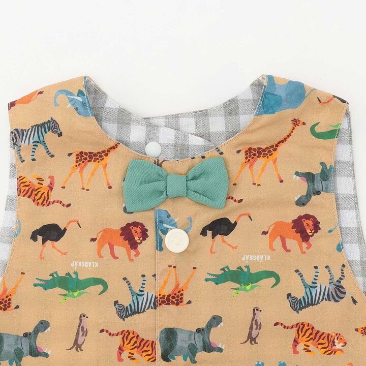 Vest-Style Bib & Towel Set [Box Included],Beige, medium image number 2