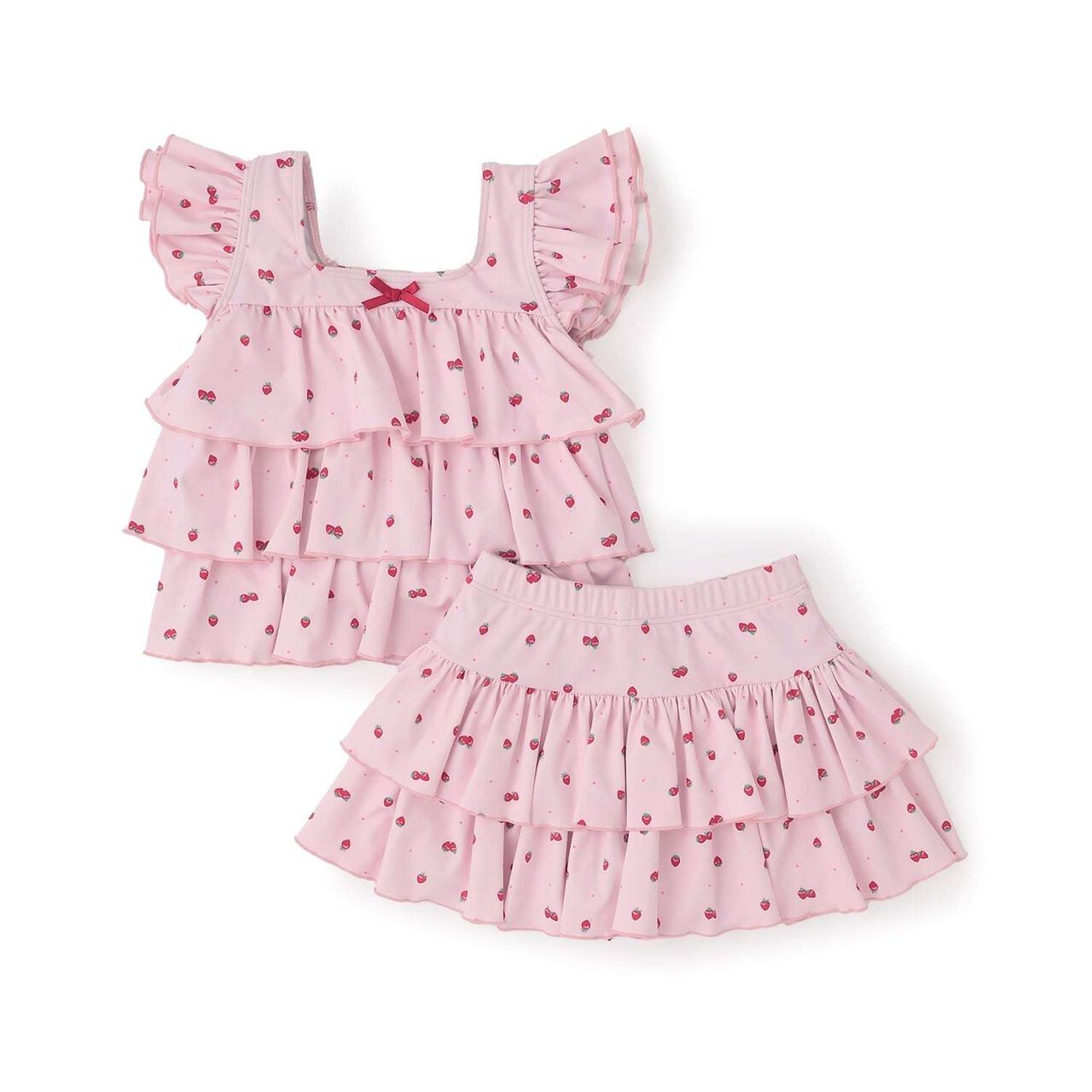 [SWIM] [UV Protection] Tiered Top & Tiered Skirt Separate Swimsuit,Lavender, large image number 6