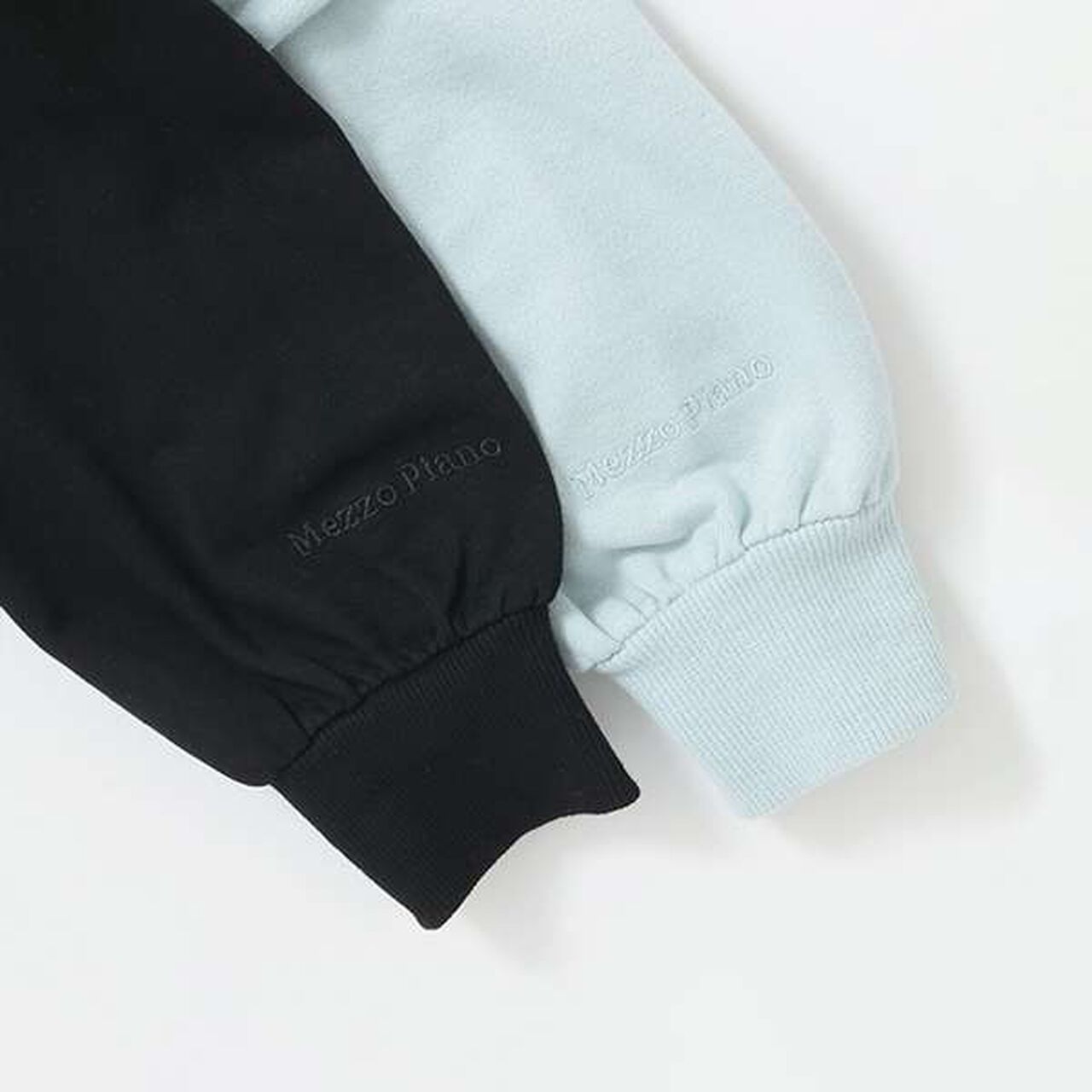 Many Pearl Ribbon Sweatshirt,Emerald green, large image number 4