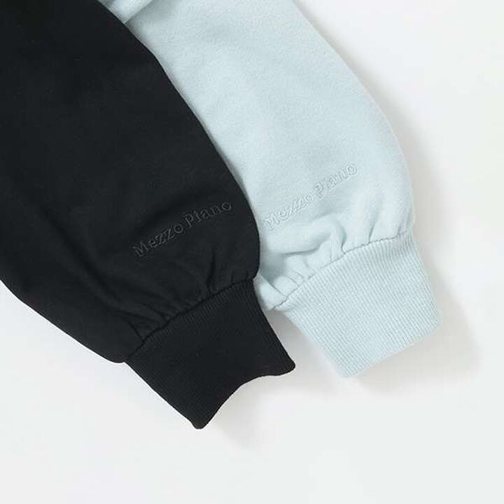 Many Pearl Ribbon Sweatshirt,Emerald green, medium image number 4