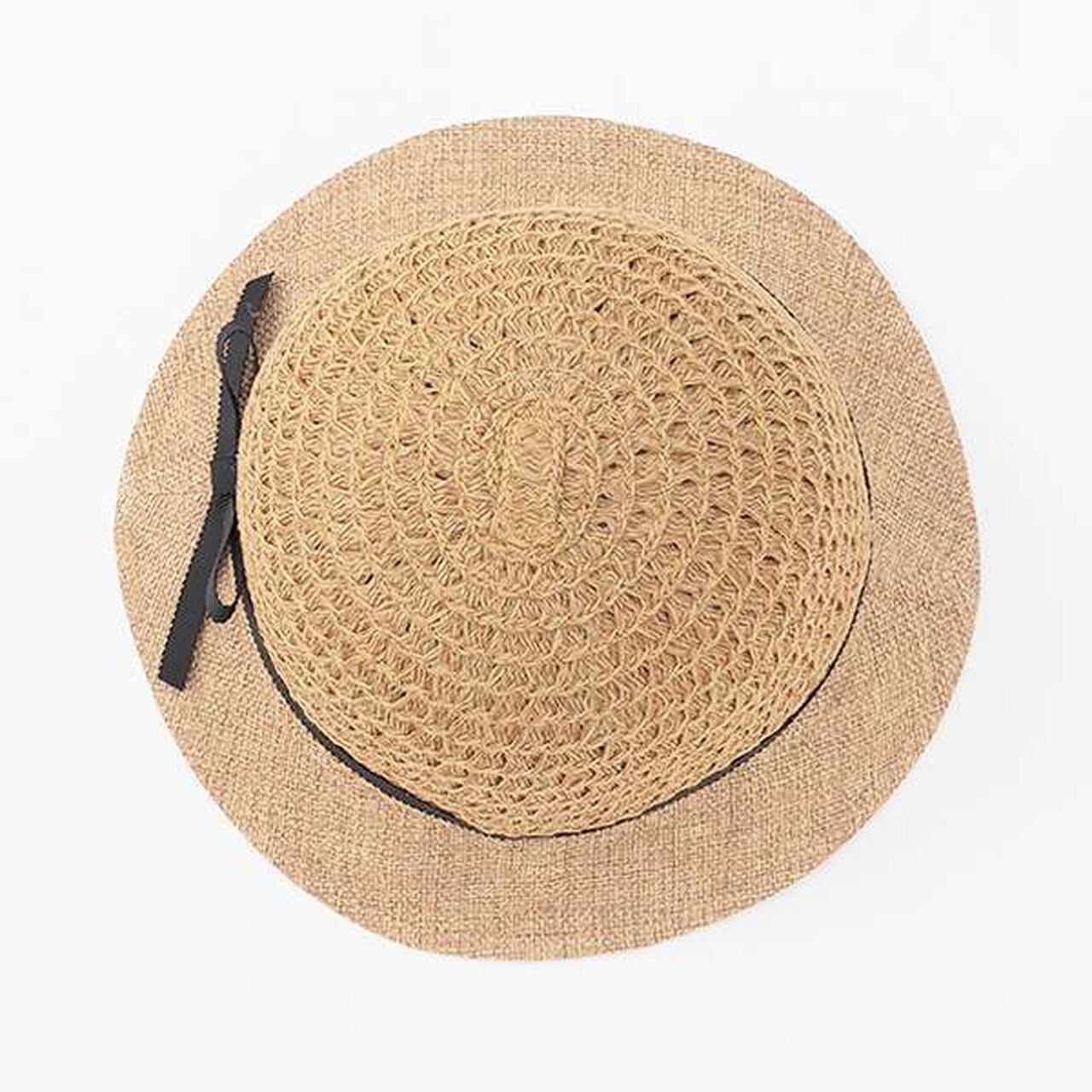 Mixed Material Hat,Ivory, large image number 7