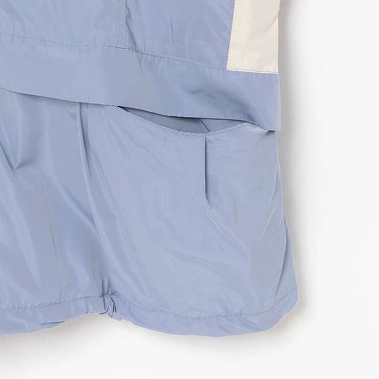 Water-Repellent Fleece-Lined Warm Color Block Track Jacket,Light beige, large image number 7