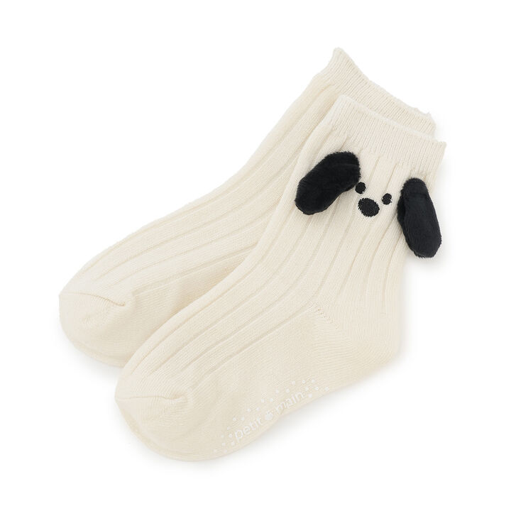 Animal Crew Socks,Ivory, medium image number 0