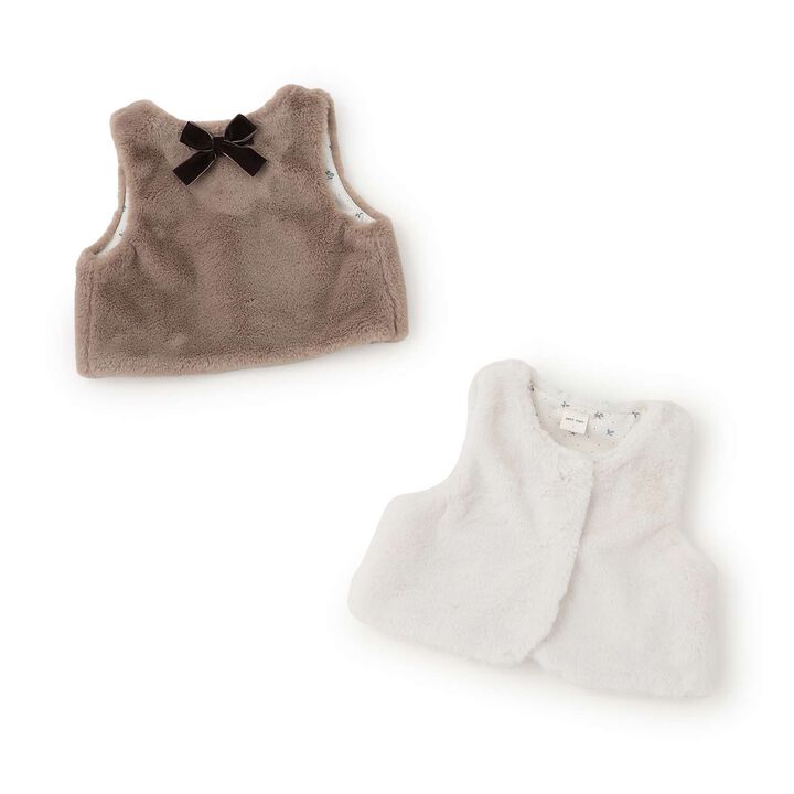 Link - Faux Fur Vest,Mocha tea, medium image number 16