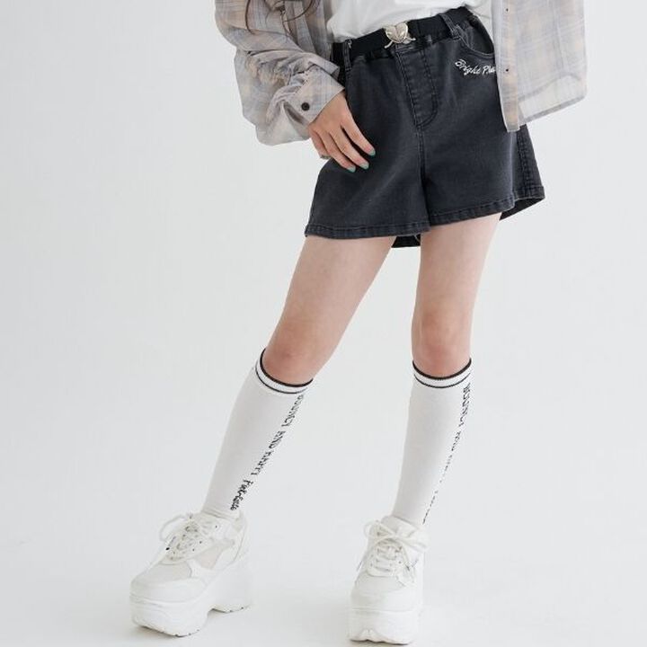 Shorts with Belt,Black, medium image number 8