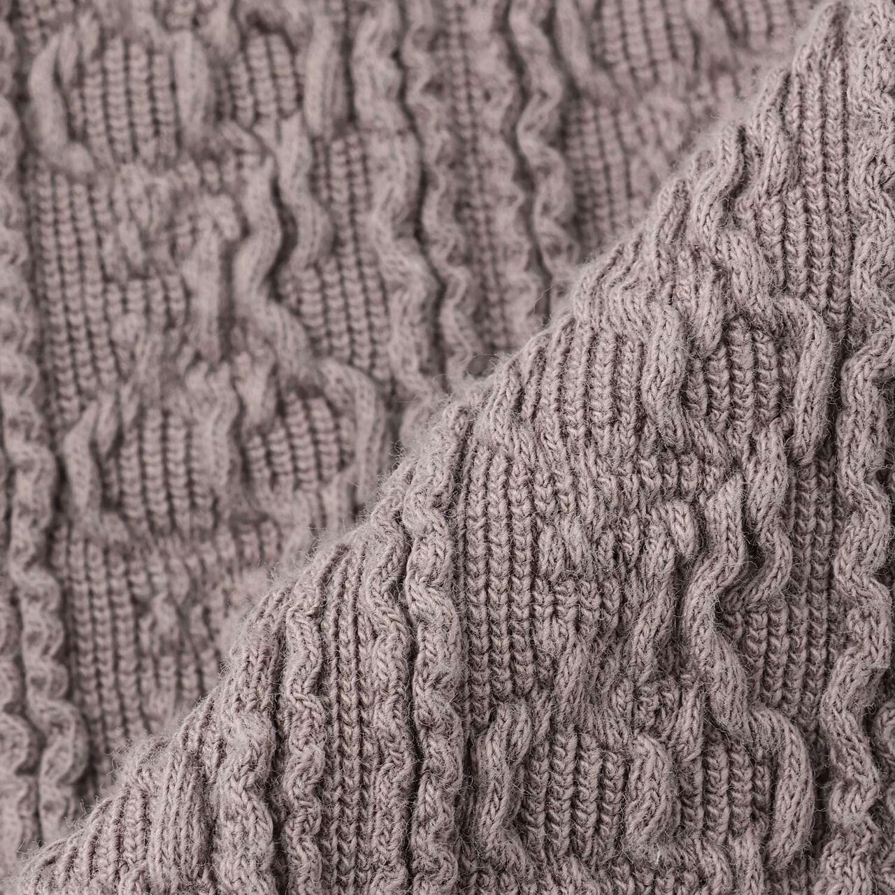 Shea Butter Jacquard High Neck Long Sleeve T-Shirt,Mocha tea, large image number 4