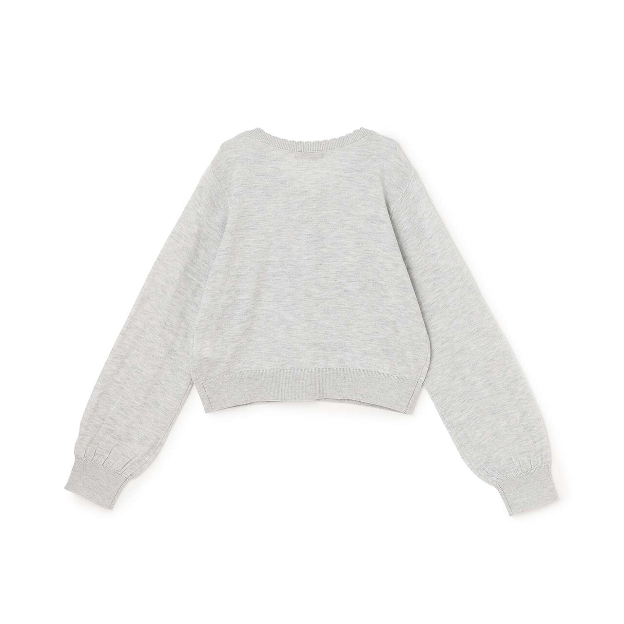 Lame Knit Cardigan♪,Light blue, large image number 1