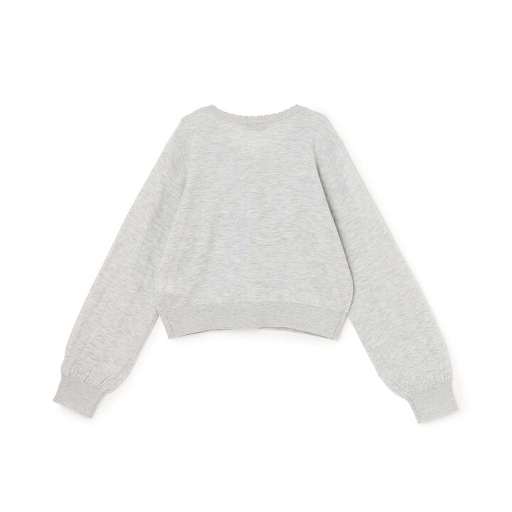 Lame Knit Cardigan♪,Light blue, medium image number 1