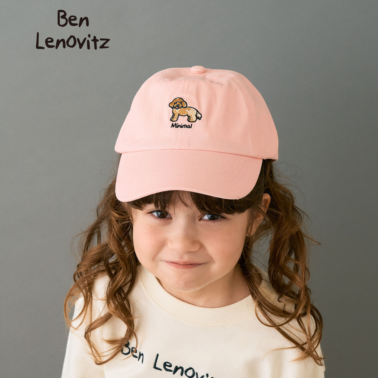 [Benrenovitz] Assorted Dog Embroidery Cap,Pink, large image number 0