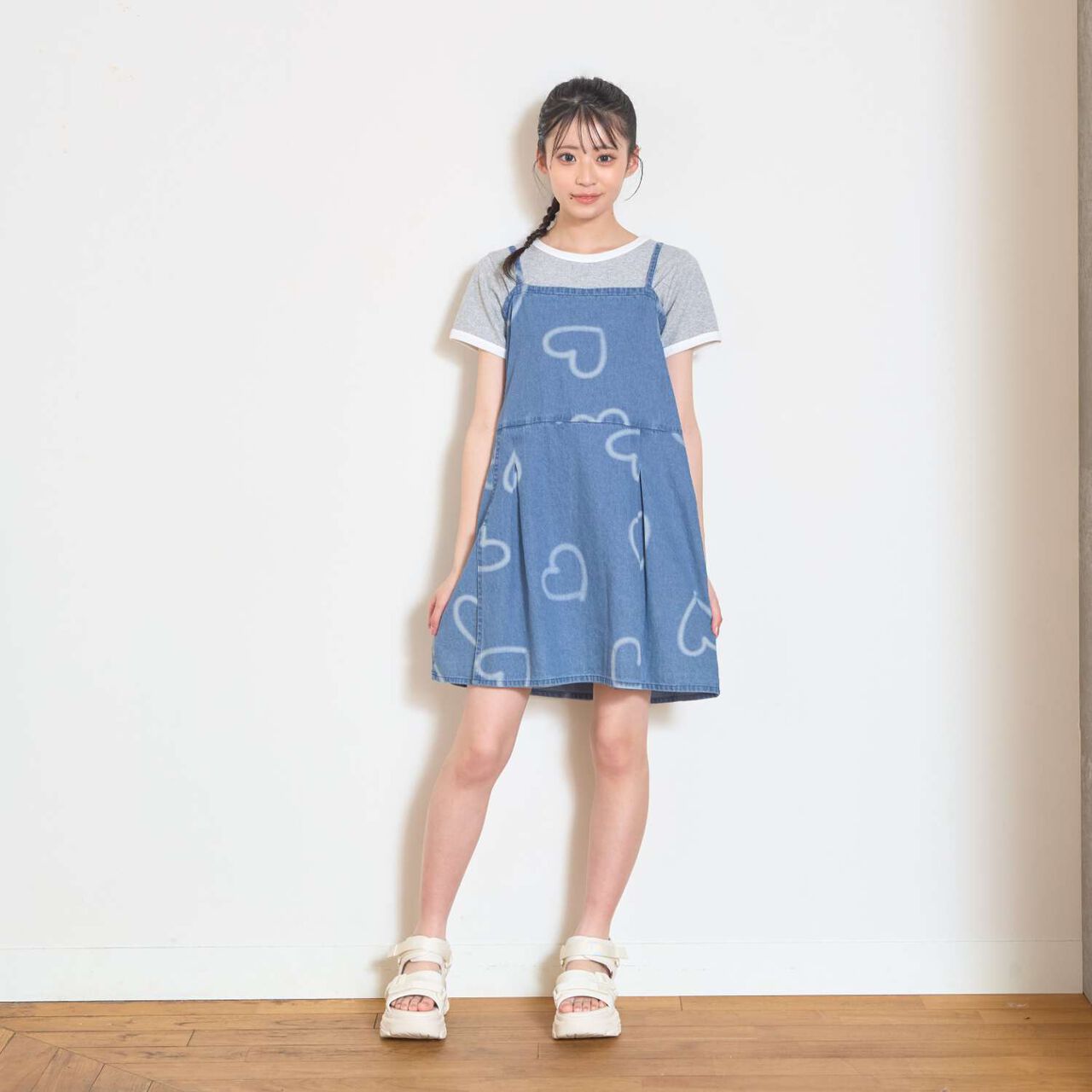 Denim Mini 2WAY Yukata,Navy, large image number 9