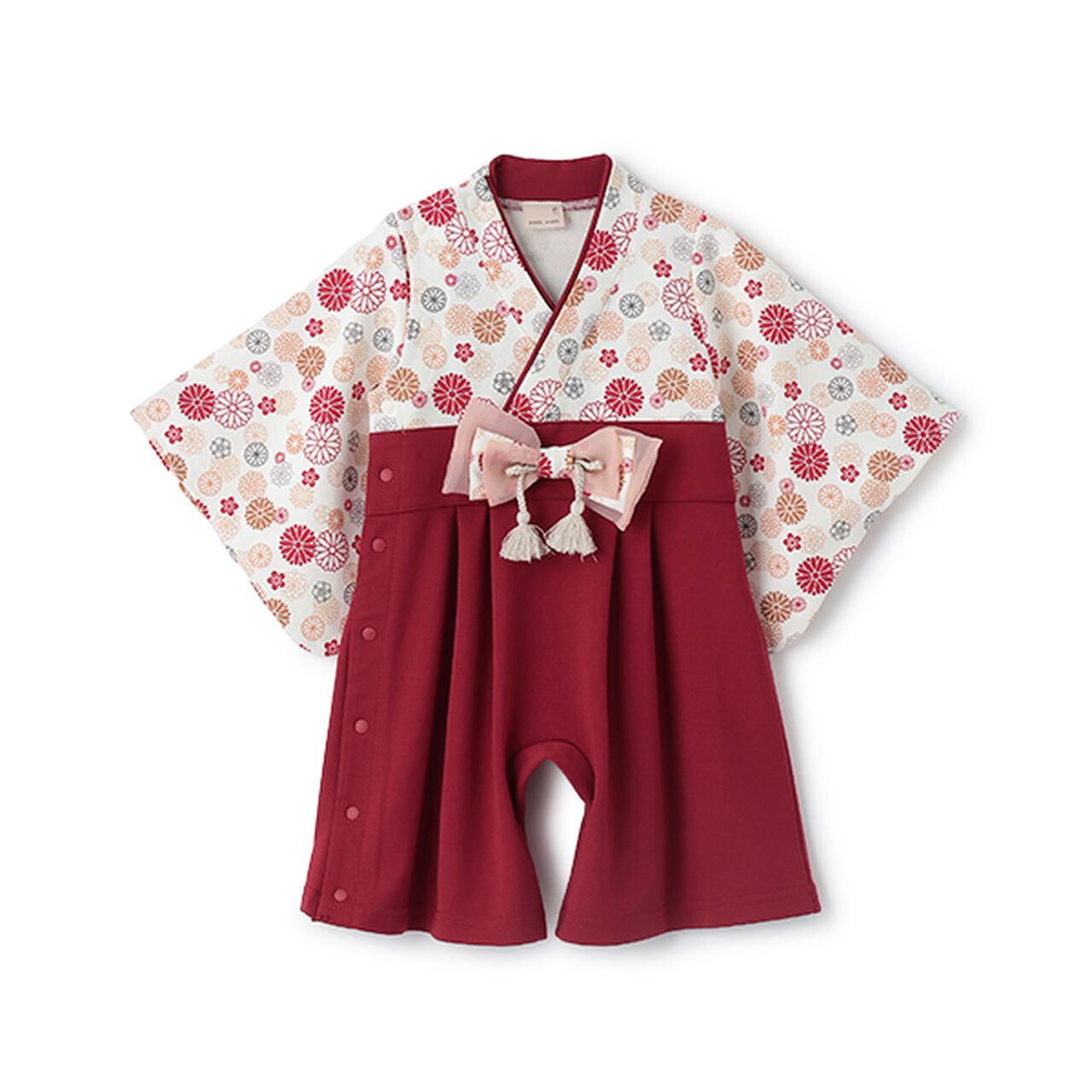 Girls NariKiri Hakama Coverall,Light pink, large image number 13