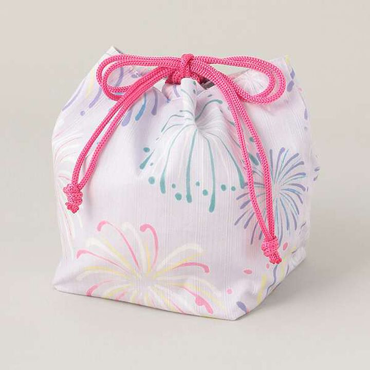 Fireworks Pattern Drawstring Bag,Off white, medium image number 13
